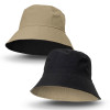 Ripstop Reversable Bucket Hats Black Taupe
